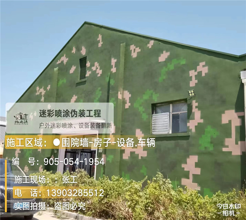 合川外墙数码迷彩漆施工报价清单（100㎡标准墙面测算）